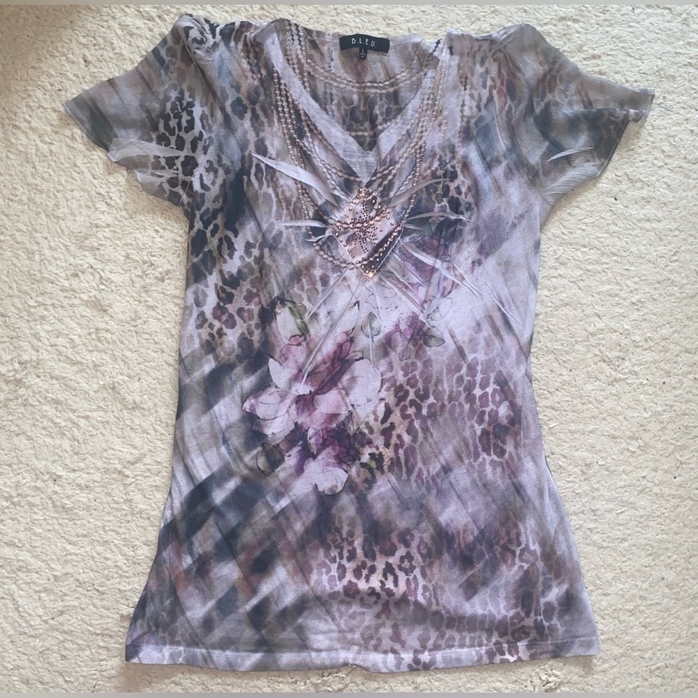 Y2K patterned top - Picture 3 of 7